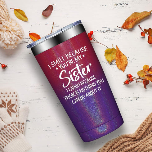 Sisters Tumbler Cup  Perfect Gifts for Sister  Mom